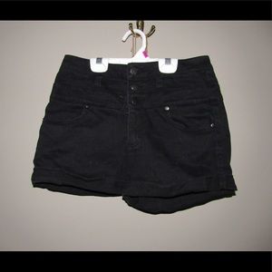 Black Jean shorts
